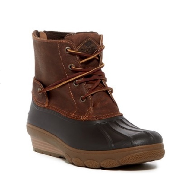 sperry saltwater wedge tide leather boot